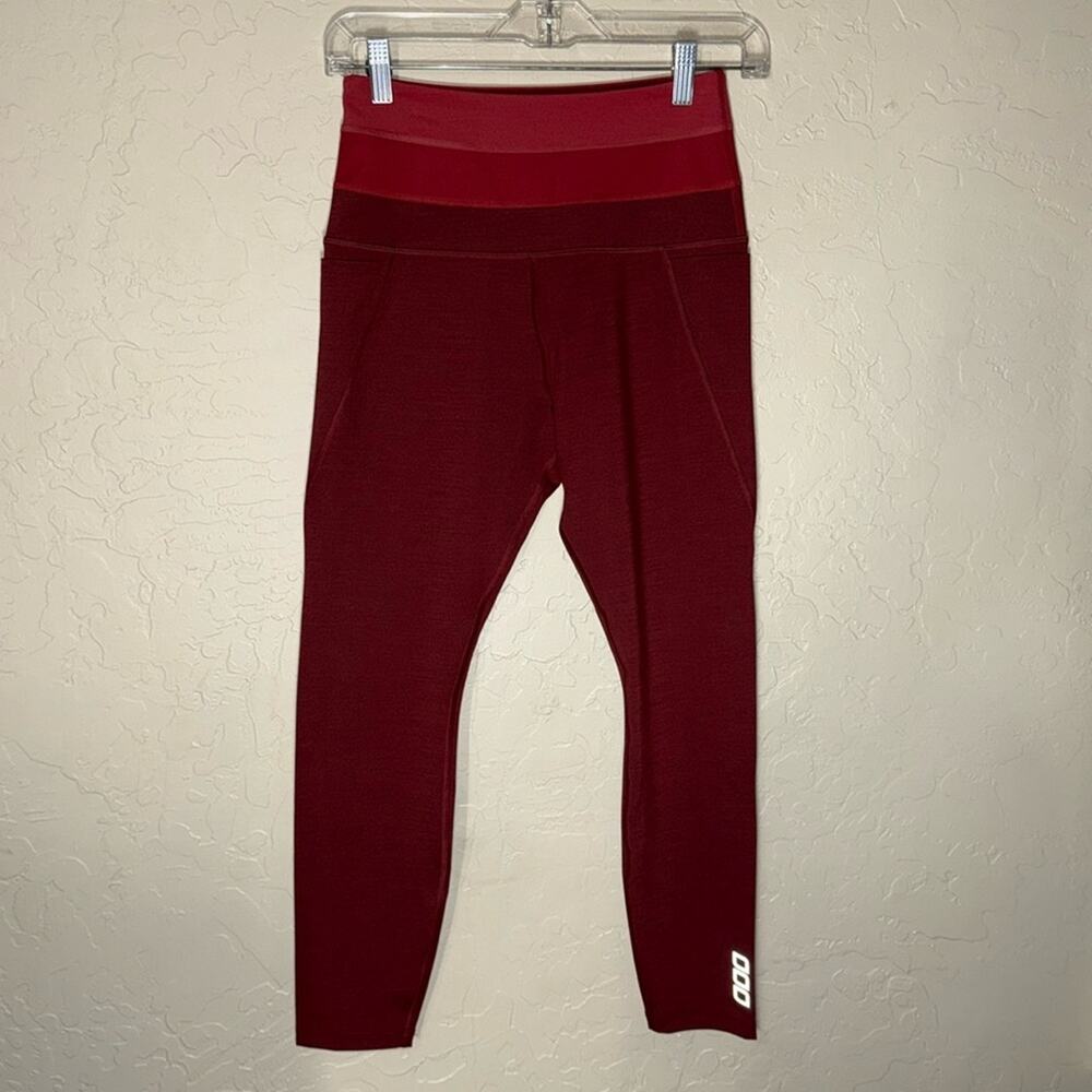 Lorna Jane high waist red color block support legging